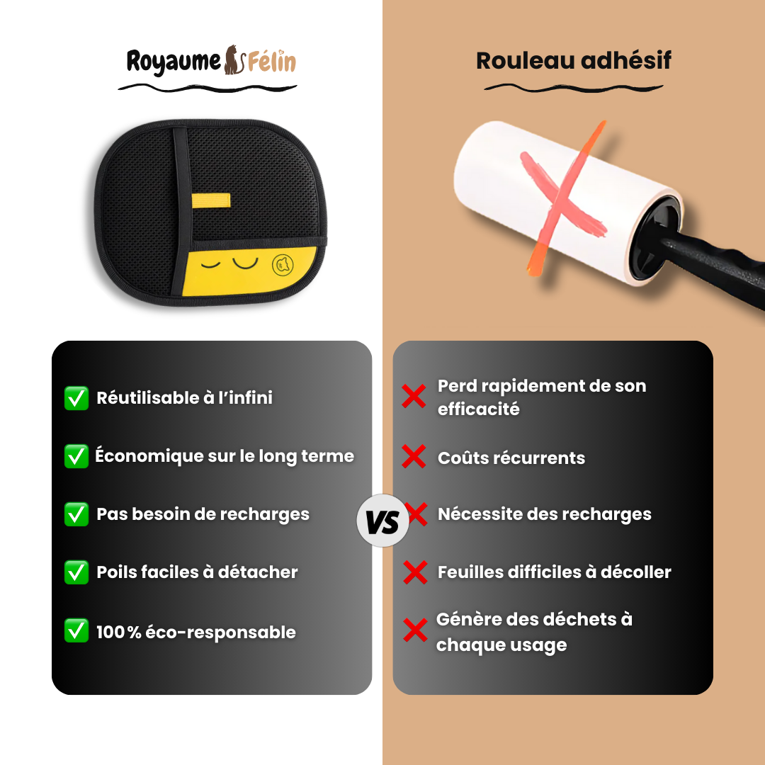 Gant statique anti-poils